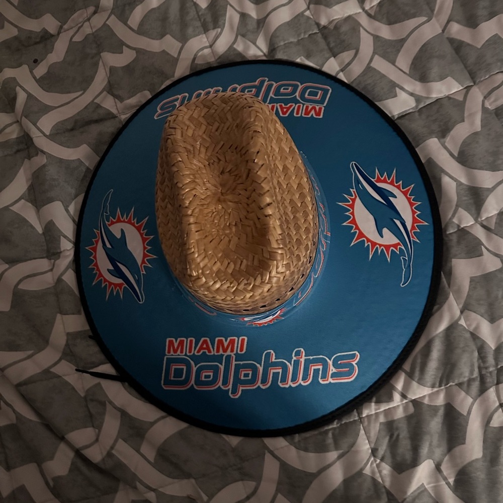 Miami Dolphins straw hat